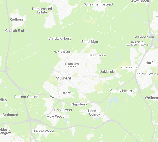Map showing local golf coaches